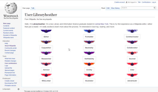 Badges? We don't need no stinking badges! (But it's nice to have them anyhow.)